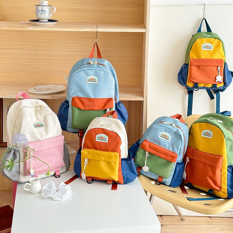 Новый детский рюкзак с цветным – обзор и цена Canvas Backpack Casual